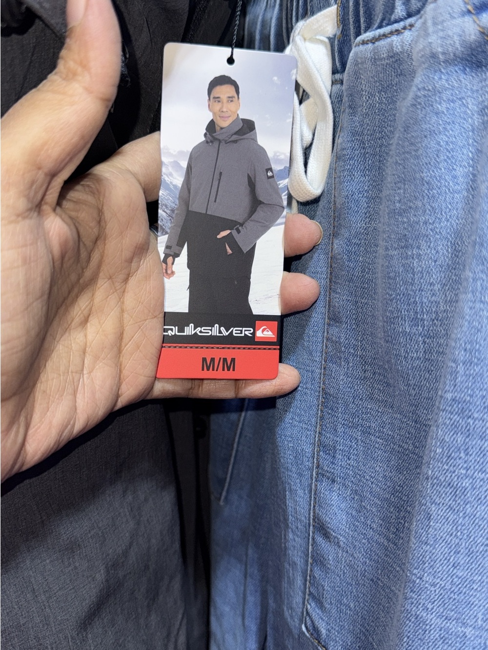 Quiksilver Two-Tone Gray and Black Ski Jacket